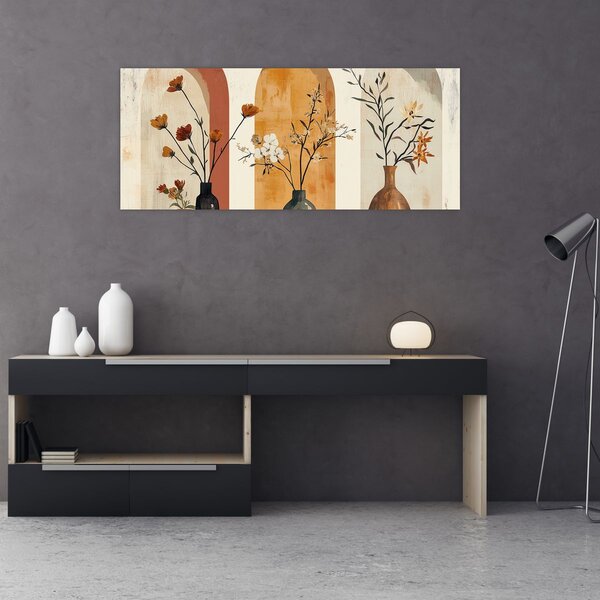 Slika - Vaze u lukovima (120x50 cm)
