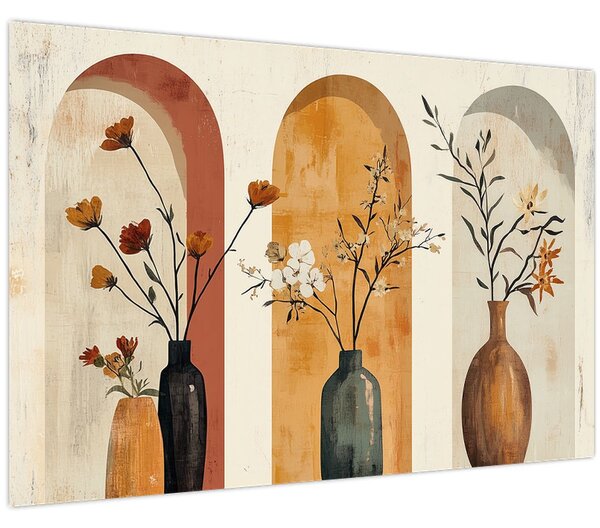 Slika - Vaze u lukovima (90x60 cm)