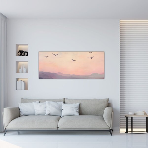 Slika - Jato ptica II. (120x50 cm)