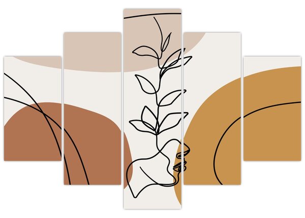 Slika - Boho oblici (150x105 cm)
