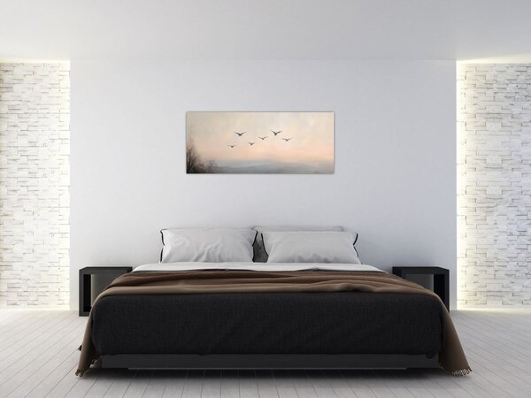 Slika - Jato ptica (120x50 cm)