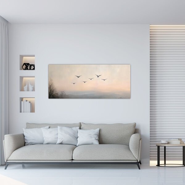 Slika - Jato ptica (120x50 cm)