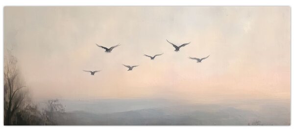 Slika - Jato ptica (120x50 cm)