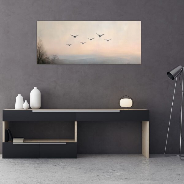 Slika - Jato ptica (120x50 cm)