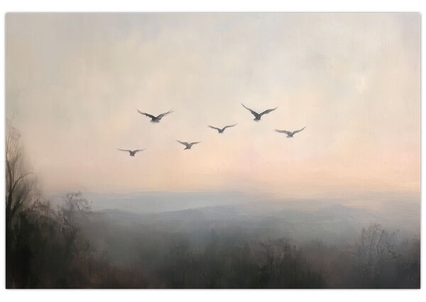Slika - Jato ptica (90x60 cm)