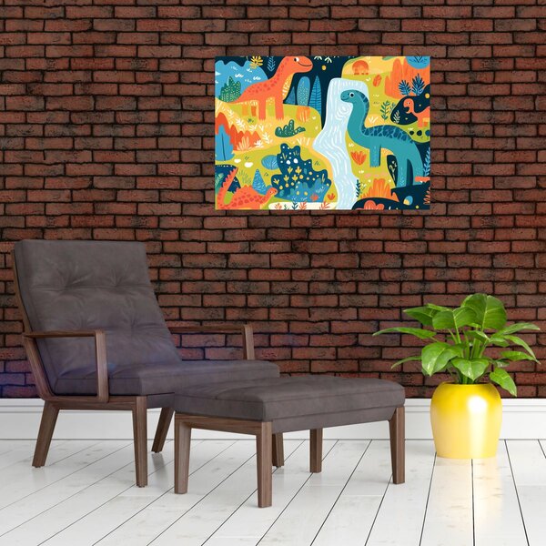 Slika - Veseli dinosauri (70x50 cm)