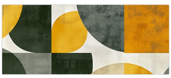 Slika - Apstrakcija u maslinastoj boji (120x50 cm)