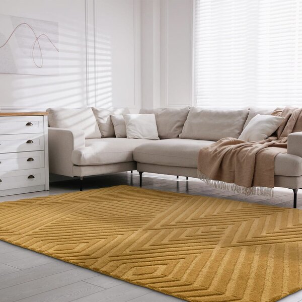 Oker žuti vuneni tepih 160x230 cm Hague – Asiatic Carpets