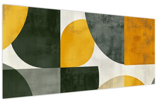 Slika - Apstrakcija u maslinastoj boji (120x50 cm)