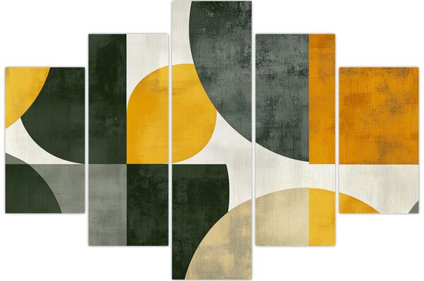 Slika - Apstrakcija u maslinastoj boji (150x105 cm)