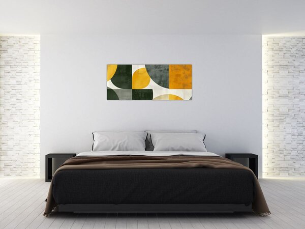 Slika - Apstrakcija u maslinastoj boji (120x50 cm)