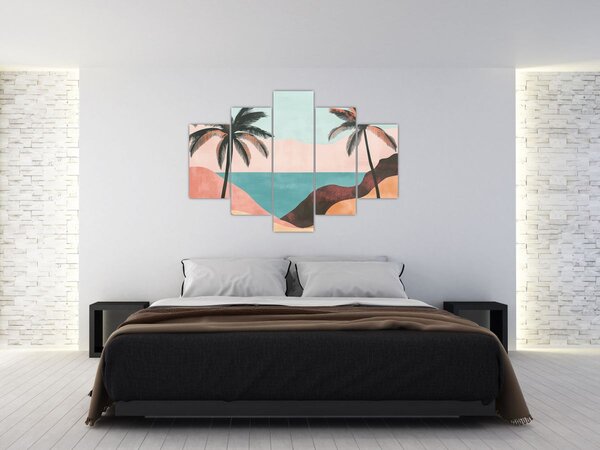 Slika - Palme uz more (150x105 cm)