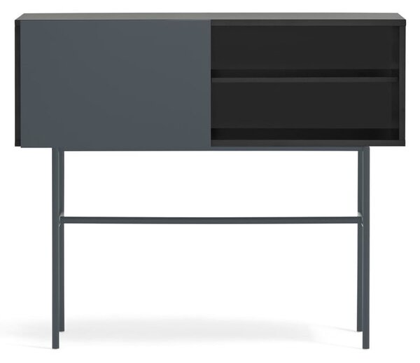 Crni/antracitno sivi pomoćni stol 35x110 cm Nube – Teulat