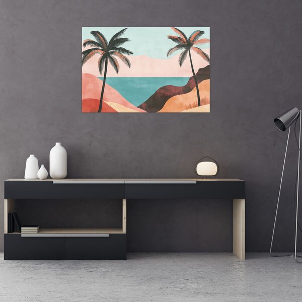 Slika - Palme uz more (90x60 cm)