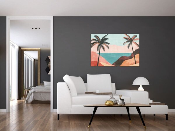 Slika - Palme uz more (90x60 cm)