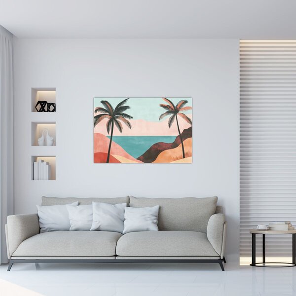 Slika - Palme uz more (90x60 cm)