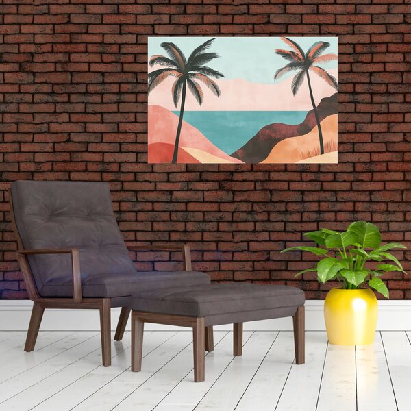Slika - Palme uz more (90x60 cm)