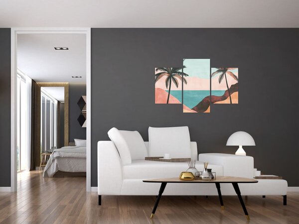 Slika - Palme uz more (90x60 cm)