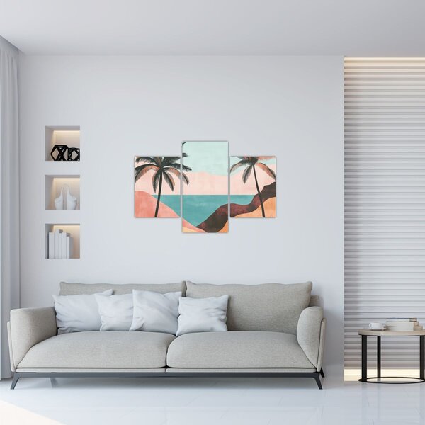 Slika - Palme uz more (90x60 cm)
