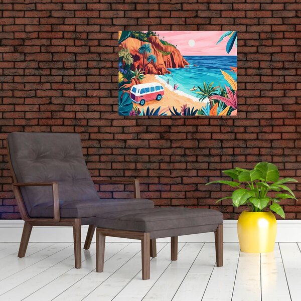 Slika - Karavan uz ocean (70x50 cm)