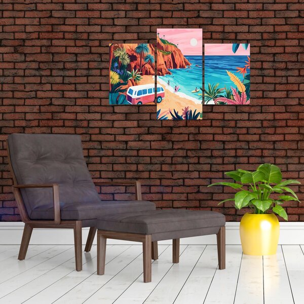 Slika - Karavan uz ocean (90x60 cm)
