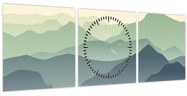 Slika - Šumska planina (sa satom) (90x30 cm)
