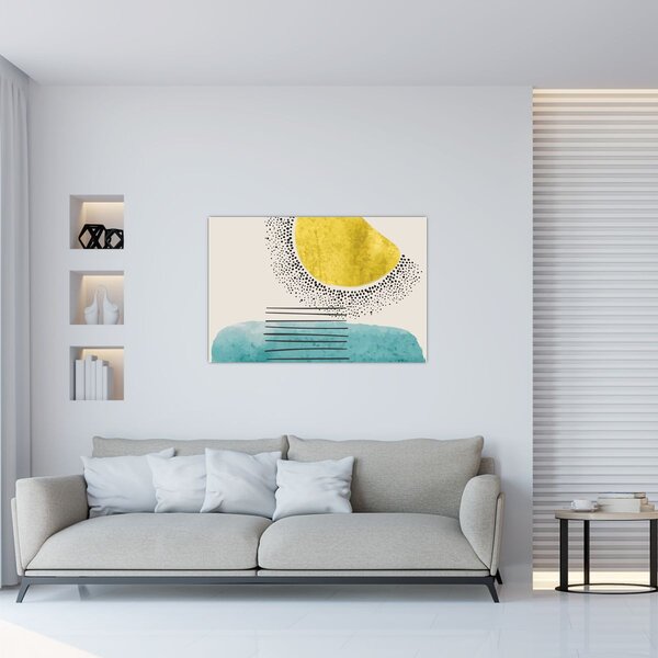 Slika - Apstraktna slika plaže N⁰2 (90x60 cm)