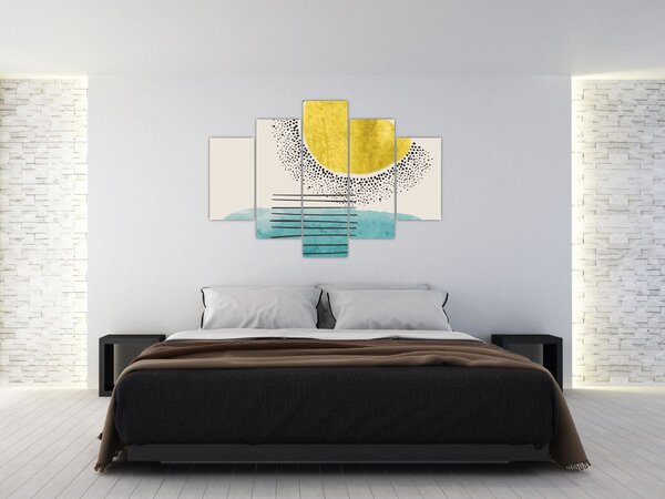 Slika - Apstraktna slika plaže N⁰2 (150x105 cm)