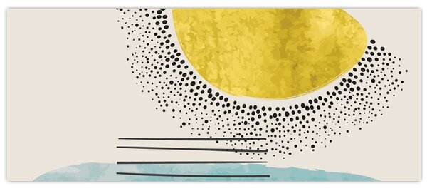 Slika - Apstraktna slika plaže N⁰2 (120x50 cm)
