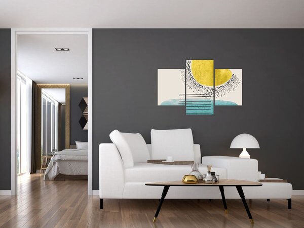 Slika - Apstraktna slika plaže N⁰2 (90x60 cm)