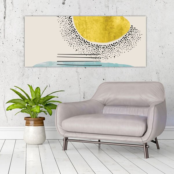Slika - Apstraktna slika plaže N⁰2 (120x50 cm)