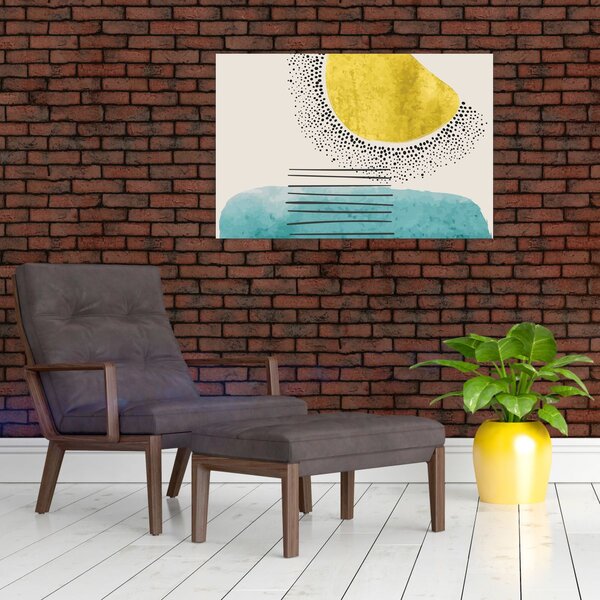 Slika - Apstraktna slika plaže N⁰2 (90x60 cm)