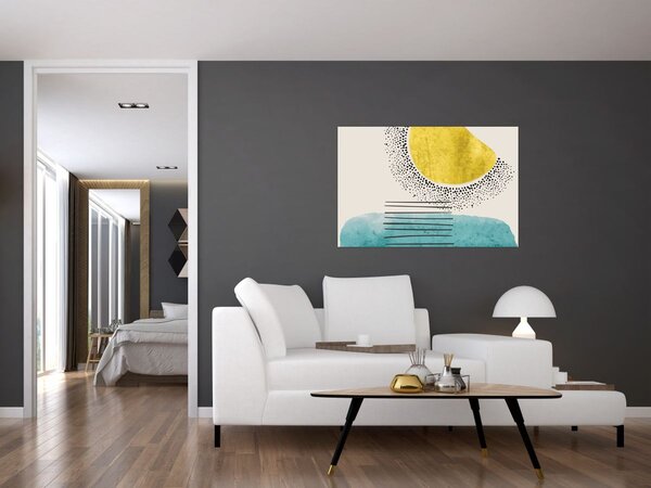 Slika - Apstraktna slika plaže N⁰2 (90x60 cm)