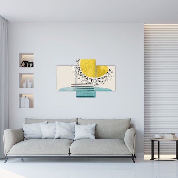 Slika - Apstraktna slika plaže N⁰2 (90x60 cm)
