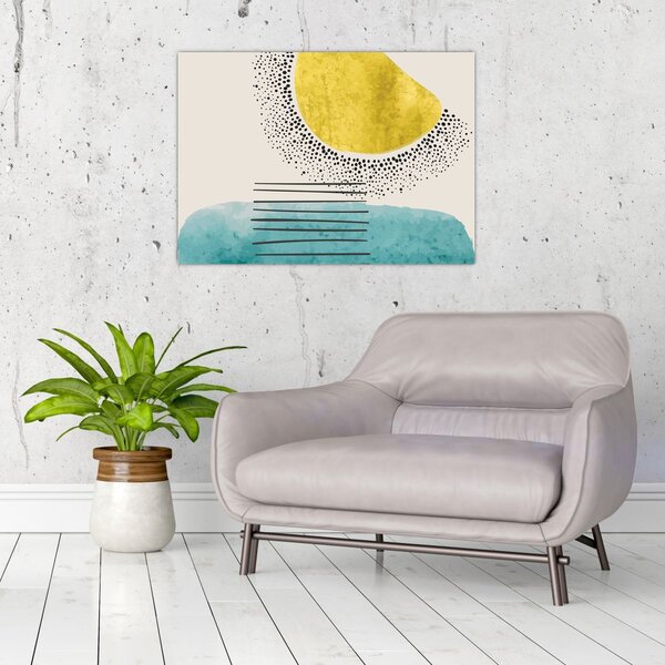 Slika - Apstraktna slika plaže N⁰2 (70x50 cm)