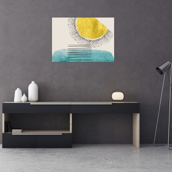 Slika - Apstraktna slika plaže N⁰2 (70x50 cm)