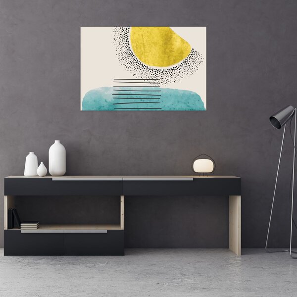 Slika - Apstraktna slika plaže N⁰2 (90x60 cm)