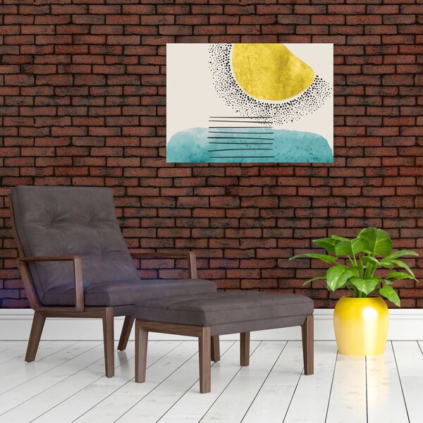 Slika - Apstraktna slika plaže N⁰2 (70x50 cm)
