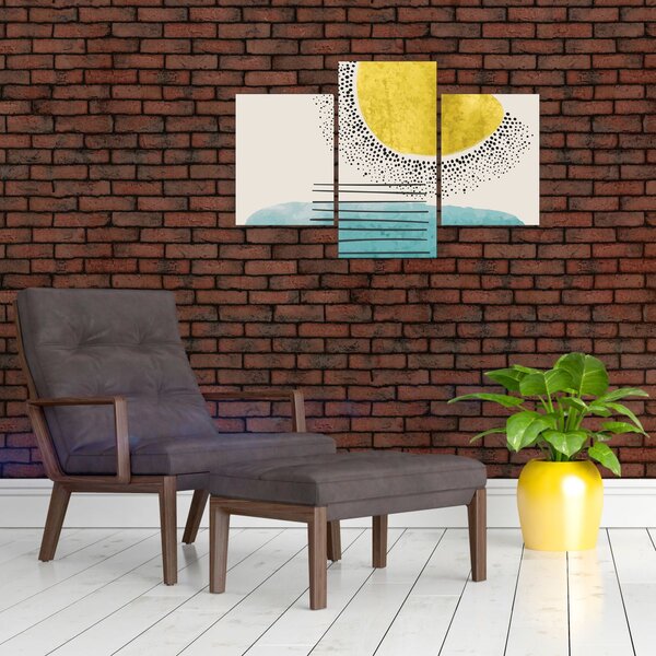 Slika - Apstraktna slika plaže N⁰2 (90x60 cm)