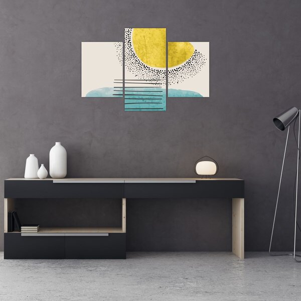Slika - Apstraktna slika plaže N⁰2 (90x60 cm)