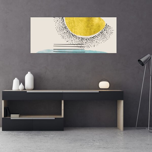 Slika - Apstraktna slika plaže N⁰2 (120x50 cm)