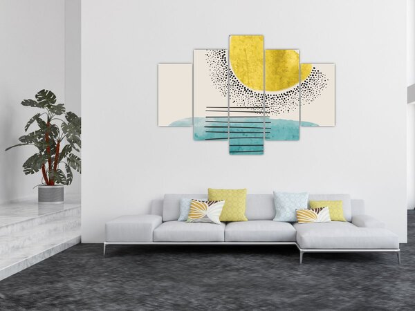 Slika - Apstraktna slika plaže N⁰2 (150x105 cm)