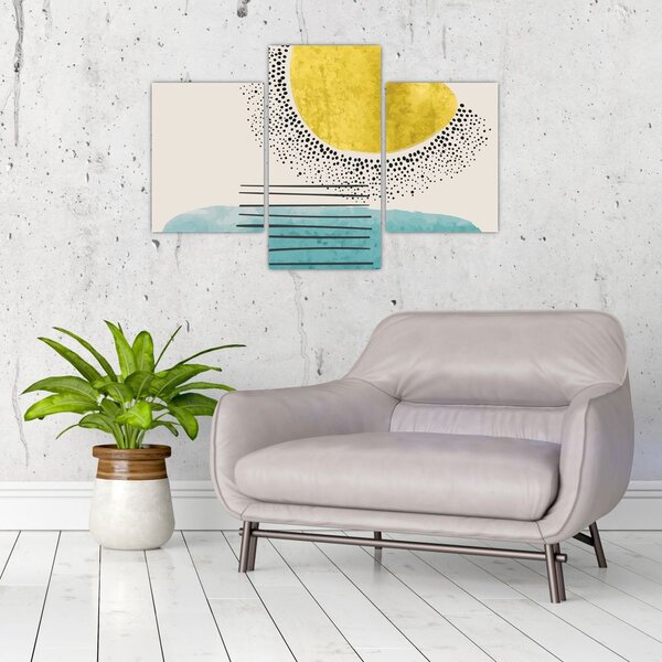 Slika - Apstraktna slika plaže N⁰2 (90x60 cm)