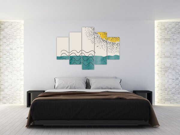 Slika - Apstraktna slika plaže N⁰1 (150x105 cm)