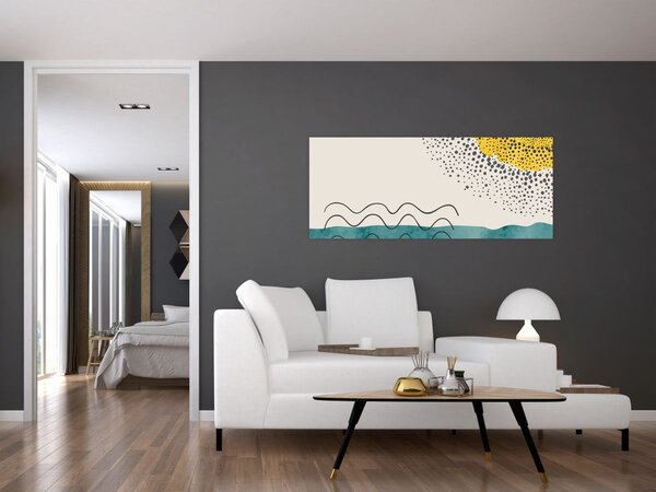 Slika - Apstraktna slika plaže N⁰1 (120x50 cm)