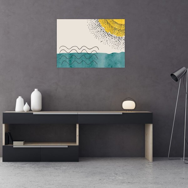 Slika - Apstraktna slika plaže N⁰1 (70x50 cm)