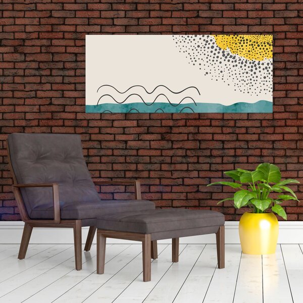 Slika - Apstraktna slika plaže N⁰1 (120x50 cm)