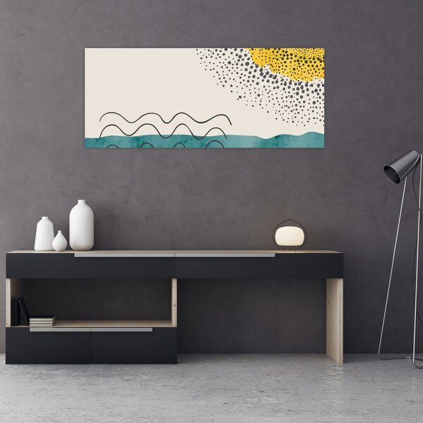 Slika - Apstraktna slika plaže N⁰1 (120x50 cm)