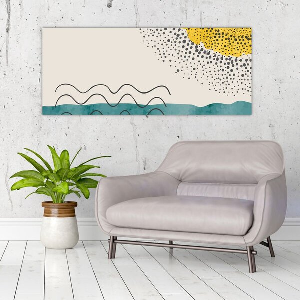 Slika - Apstraktna slika plaže N⁰1 (120x50 cm)