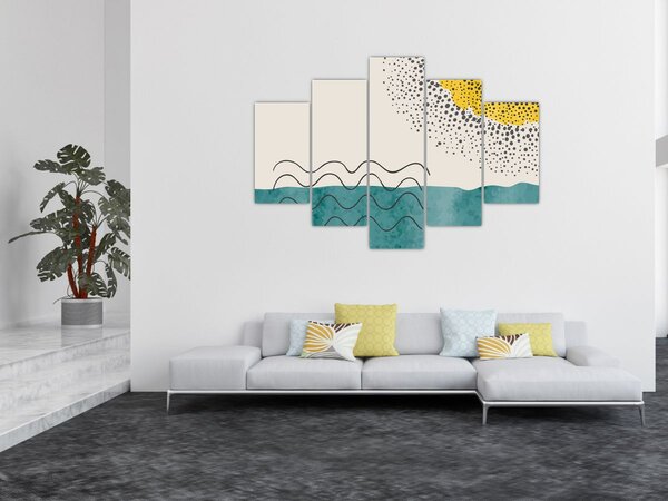 Slika - Apstraktna slika plaže N⁰1 (150x105 cm)